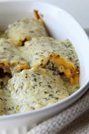 Roasted Garlic Butternut Squash Lasagna Roll Ups With Sweet Italian Sausage And Pesto Cream Sauce Ways To My Heart Recipe Butternut Squash Lasagna Butternut Squash Lasagna Rolls Sweet Italian Sausage