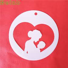 Ermöglicht schnelles und einfaches schminken. Liebe Herz Design Mutter Und Baby Kuchen Schablone Fondant Kuchen Dekoration Werkzeug Muttertag Cookie Schablonen Cake Stencil Fondant Cake Decorating Toolscake Decorating Tools Aliexpress
