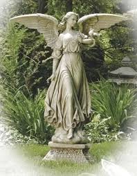 Teresa's collections large fairy garden statue and sculpture with solar powered lights, garden angel figurines with crackle glass globe, garden art for outdoor lawn yard decorations, 11.8 inch tall $35.99 $ 35. Garden Angel Statues Near Me Broadfork