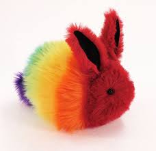 Reserved For Karen Munzer Rainbow Rabbit Stuffed By Zygopsyche 35 00 Cuentamelo Colores Ternurita