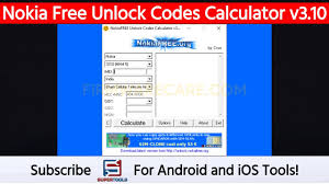 Lg shark codes calculator unlock and repair lg mobile phones. Nokia Free Unlock Codes Calculator V3 10 Feature Phones Repair Tool