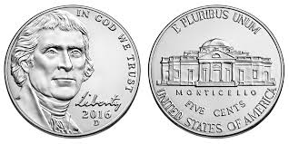 2016 d jefferson nickel coin value prices photos info