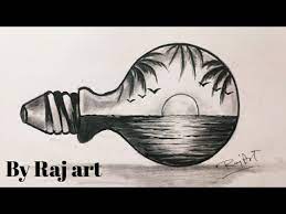 Nature Scenery Bulb Drawing Beautiful Scenery Drawing For Beginners Easy Scenery Bulb Youtube Here presented 61+ simple nature drawing images for free to download, print or share.