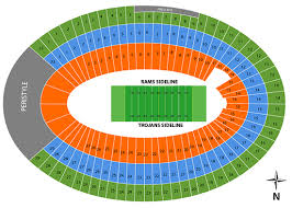 La Coliseum Usc Football Seating Chart Www