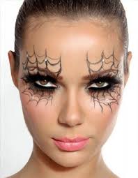 spider web makeup on cheek saubhaya