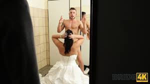 Sofia Lee Bride sneaks in bathroom