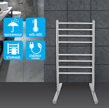 The majority of uk bathrooms are small. Round 8 Heat Rods Free Standing Heated Towel Rail