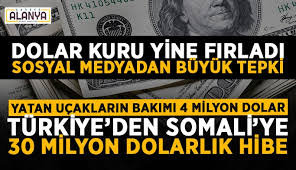 Somali'ye aylık 2,5 milyon dolar olmak üzere ve 30 milyon doları aşmayacak şekilde hibe verileceği belirtildi. Gpef72ah1scynm