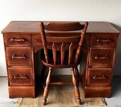 Vintage Cushman Colonial Creations Writing Desk Chair Vanity Buffet Desk Chair Writing Desk Desk