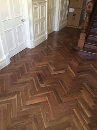 Walnut Herringbone Herringbone Rich And Stylish Flooring Perfect For Use With Underfloor Heating Engineered Wood Floors Wood Parquet Flooring Herringbone Wood