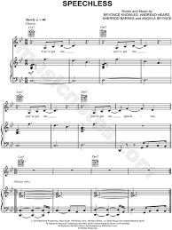 Download and print in pdf or midi free sheet music for speechless by lady gaga arranged by your_makeup_is_terrible for piano (solo) Beyonce Speechless Sheet Music In Bb Major Download Print Sku Mn0047054
