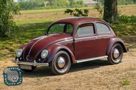 Image result for Bordeaux Red 1950 Beetle