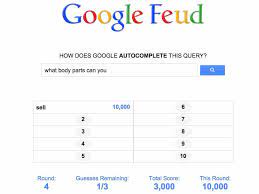One answer is for alright hello and welcome to google feud a game in which you have to find the answers most. Google Feud Online Game