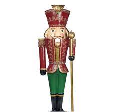 Our giant nutcracker statue makes a beautiful holiday statement indoors or out! Nutcracker Display Tall Nutcraker Online Flowerfeldt Com Flowerfeldt