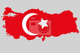 The turkey flag emoji features a white star and a crescent moon on a red background. Vector Republik Der Turkei Topographische Karte Turkei Flagge Fototapete Fototapeten Eurocup Ec Ankara Myloview De