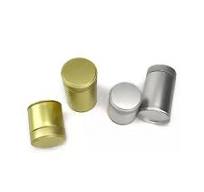 Premium Gold Screw Lid Tall Round Can Metal Canister 30G 100G Empty Matcha  Tin