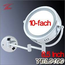 Badezimmerspiegel Fur Rasur Und Schmink Wandspiegel Mit Led Beleuchtung Mit 10 Facher Vergrosserung Led Beleuchtung Kosmetikspiegel Kleiderstander