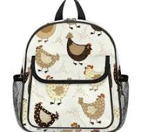 TropicalLife Niedlicher Hühner-Rucksack für Jungen und Mädchen, lustiges  Huhn, Kleinkind, leichter Rucksack, Schule, Kindertagesstätte, Büchertasche  : ...