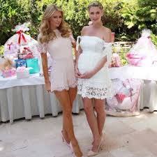 Nicky Hilton Style All Of The Heiress Maternity Looks Baby Shower Dresses Baby Shower Outfit For Guest Shower Dresses