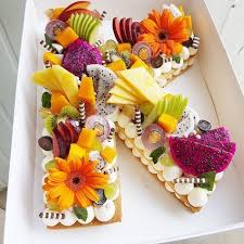 10 Cream Tart Number Cakes Number Cakes Cake Lettering Cookie Cake