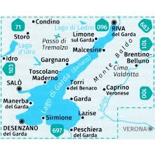 The town is additionally served by ferry services, which connect it to other towns on the coast of lake garda, including sirmione and desenzano del garda. Lake Garda Lago Di Garda Mount Baldo Kompass Hiking Map 102