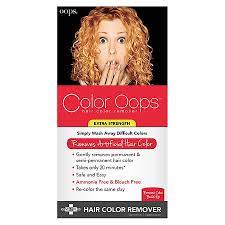 Prior to any hair colour removal, stripping or correction, be sure to clarify the hair fully. Color Oops Hair Color Remover Extra Strength Walgreens