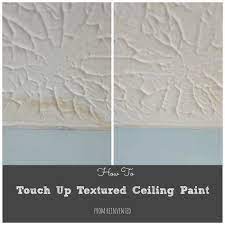 Unfortunately, popcorn ceiling removal can be a long process. How To Touch Up Textured Ceiling Paint Fix Paint Mistakes Without Repainting Your Entire Ceiling Textured Ceiling Paint Ceiling Texture Painted Ceiling