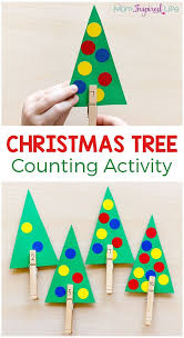 Christmas Tree Counting Math Activity Christmas Kindergarten Christmas Learning Christmas Math