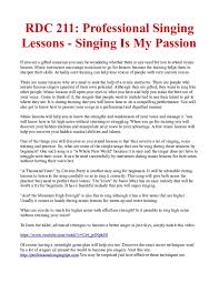 Common pitfalls when trying to sing high notes Pdf Rdc 211 Professional Singing Lessons Singing Is My Passion Ashley Scholar Academia Edu