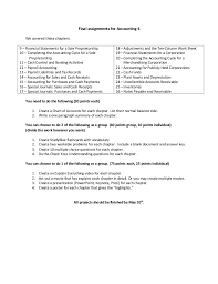 Final Assignments For Accounting 4