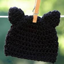 Babies & children, blog, crochet, free patterns, hats this halloween black cat hat made in toddler size. Kitty Cat Hat Crochet Pattern
