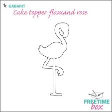 Gabarit Cake Topper Flamand Rose Jpg 569 569 Pixels Flamand Rose Rose En Feutrine Flamant Rose