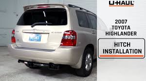 Learn how to install your receiver on. Order Trailer Hitch Components For 2006 Toyota Highlander Hybrid 4 Wheel Drive U Haul