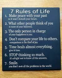 7 Rules Of Life Etsy 7 Rules Of Life Life Comparing Yourself To Others