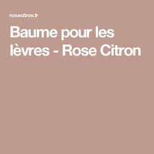 Baume Pour Les Levres Rose Citron Baume A Levres Levres Roses Baume