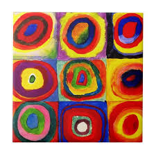 Farbstudie Quadrate Squares With Concentric Tile Zazzle Com Kandinsky Art Sensory Art Wassily Kandinsky