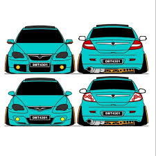 Hon kereta proton gen 2 terletak disebelah kanan kereta dihadapan tayar. Sticker Persona Siap No Plat 1 View Rm25 Shopee Malaysia