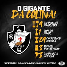 O vasco da gama futebol clube, da pequena cidade de recarei, agremiação que hoje se encontra desativada. Conquistas Do Gigante Hoje O Vasco Fox Sports Brasil Facebook