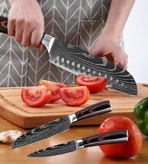 Japanese Premium Kitchen Knives Laser Damascus Pattern Chef S Knife Kitchen Knives Japanese Kitchen Knives Chef Knife