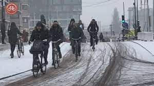 Things to do in utrecht, the netherlands: Cycling In The Falling Snow In Utrecht Bicycle Dutch