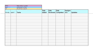 Weekly Task List Template Excel Project Word Daily – trufflr