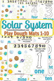 Solar System Play Dough Mats That Bald Chick