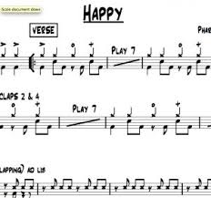 Happy Pharrell Williams Drum Chart Quickgigcharts