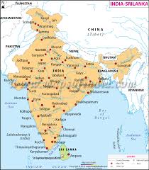 India Srilanka Map Map Of India And Srilanka