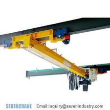 An overhead crane consists of parallel runways with a traveling bridge spanning the gap. China Suspension Type Single Girder Overhead Crane Manufacturers Suppliers Factory Best Price Suspension Type Single Girder Overhead Crane For Sale Sevencrne