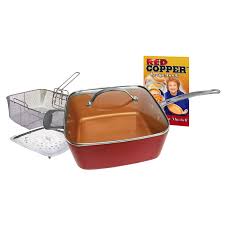 Granite rock is a new pan and does not have the volume of reviews like the red copper so it is the winner for now. As Seen On Tv Red Copper Square Pan 10 Inches Walmart Com Walmart Com