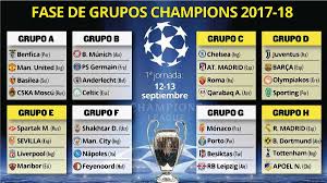 Rezultaty Zherebevki Gruppovogo Etapa Ligi Chempionov 2017 18 Futbol 24