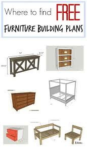 Where To Find Free Furniture Building Plans Diy Furniture Free Furniture Diy Furniture Projects