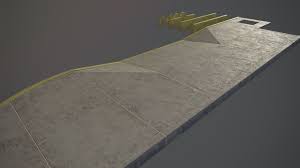 Sidewalk Modular Set With Yellow Curb 3d Model Low Poly Max Obj Mtl Fbx Tga Tbscene Tbmat Game Ready 3d 3dmodel Unity Unrealen Modular 3d Model Settings