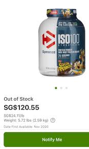 Cocoa Pebble Whey Protein 2 3kg Food Drinks Other Food Drinks On Carousell